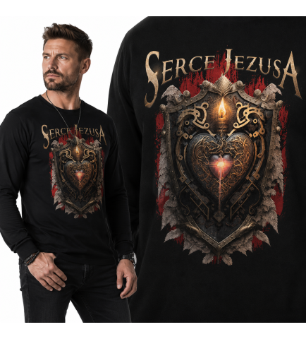 LONGSLEEVE Chrześcijański   Serce Jezusa